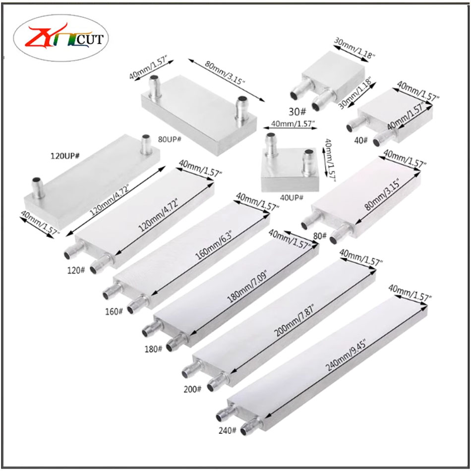 40 80mm CPU Aluminum water-coo - đánh giá và giá Heatsink