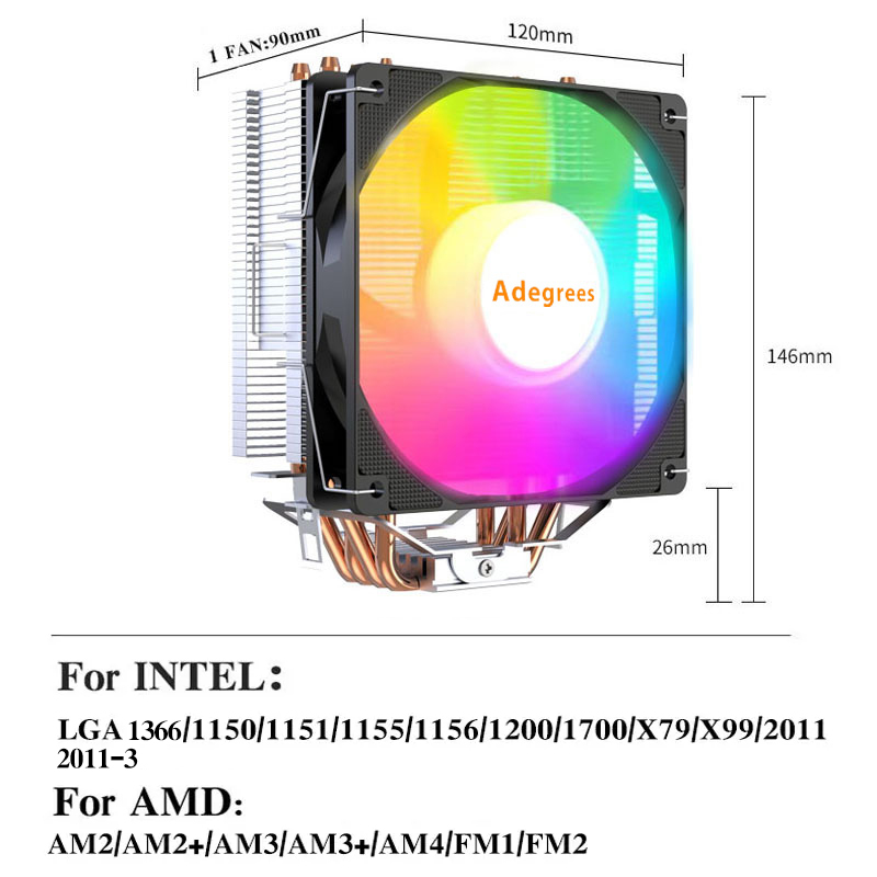 X99 Tower CPU Cooler 4 Heatpip - đánh giá và giá Air Cooler Cpu